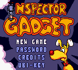 Inspector Gadget Operation Madkactus title screen for GameBoy Color